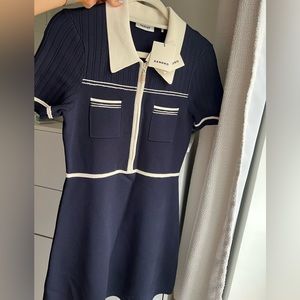 Sandro Navy Dress